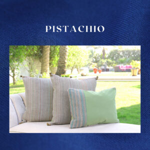 Handwoven Cushion Pistachio