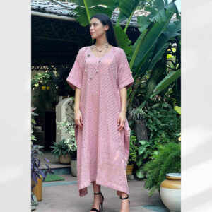 Pure Georgette Handwoven in Thread and Wire Muqaish (Naqda)