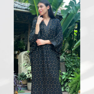 Pure Silk Georgette With Gold Muqaish (Naqda)